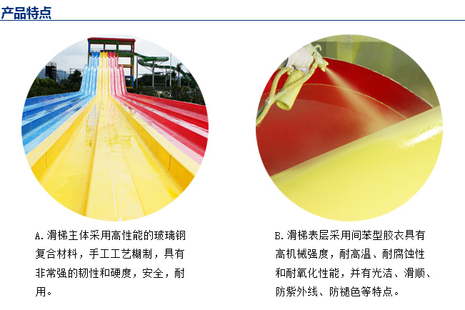 彩虹竞赛滑梯